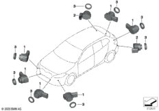 Сигнализация авар.сближен.при парк.(PDC)