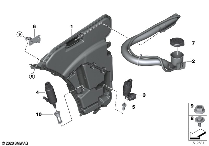 Бачок стеклоомывателя