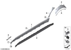 Накладка M порог / арка колеса