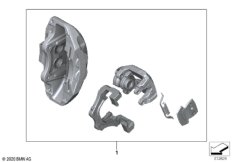 К-т доосн, окрашенные тормозные суппорты