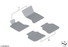 Полный к-т,всепогодн.напольные коврики