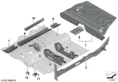 Перегородка баг.отделение/детали днища