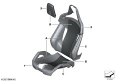 Обивка Individual для карбон.сиденья Пд