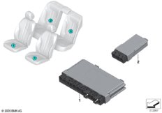 Блок управления модуля сиденья