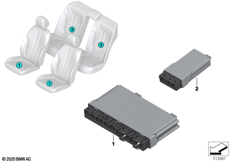Блок управления модуля сиденья