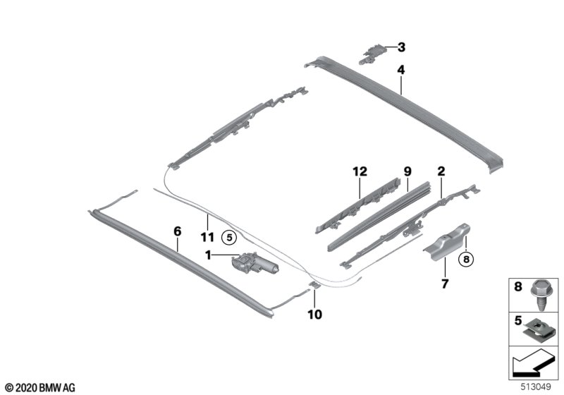 Детали люка с подъемно-сдвижной крышкой