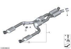 Катализатор/Средний глушитель