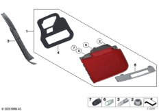 Блок задних фонарей на багажной двери