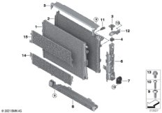 Крепеж радиатора охлаждающей жидкости