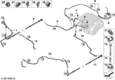 Контур системы охлаждения электромашины