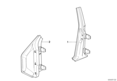 Боковой каркас-стойка Ср/Пд
