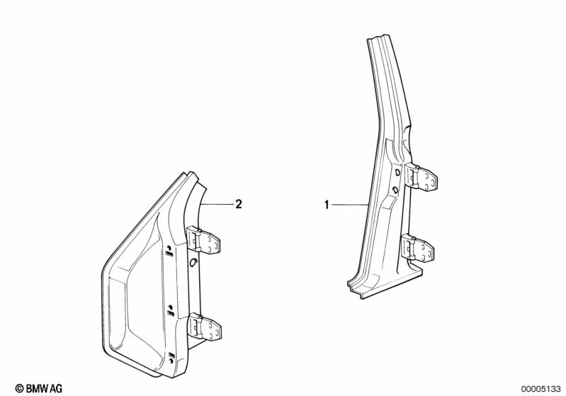 Боковой каркас-стойка Ср/Пд