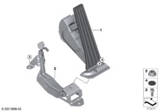 Привод педали аксел./модуль педали акс.