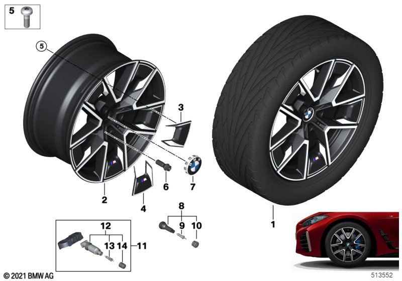BMW л/с диск Aerodynamik 858M - 18"