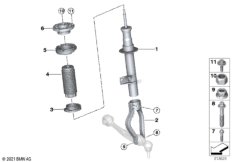 Аморт.стойка Пд / нав.детали полн.пр.
