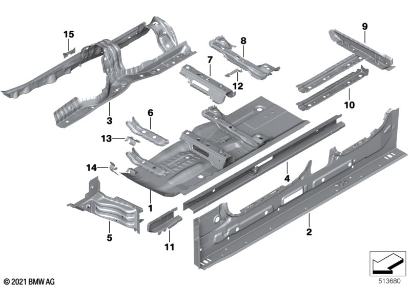 Перегородка баг.отделение/детали днища