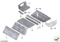Дополнит.элементы пола багажника