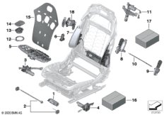 Сиденье Пд, э/оборудование и приводы