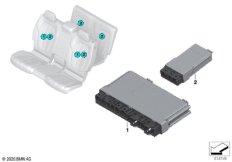 Блоки управления модулей задних сидений