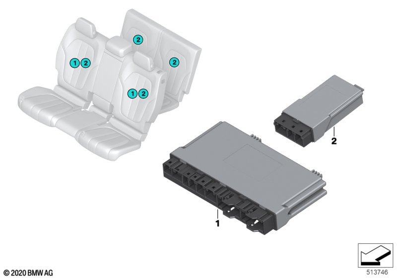G-серия модуль управления заднего сидения