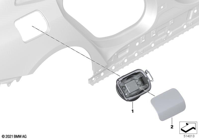 Заслонка заливного отверстия