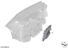 Детали электронного блока фары