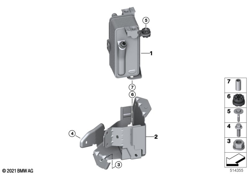 Bracket condenser