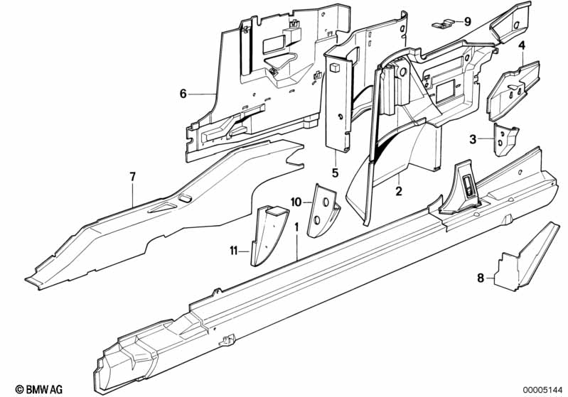 Детали бокового каркаса
