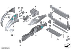 Брызговик Зд/детали днища