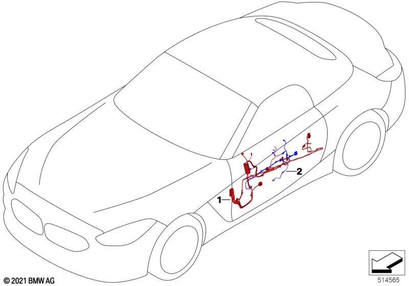 Жгут проводов двери