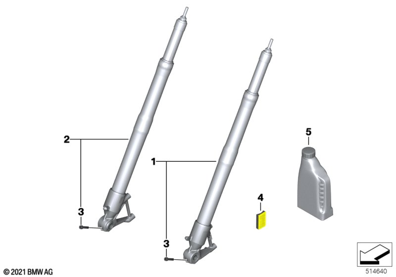 Стержень вилки