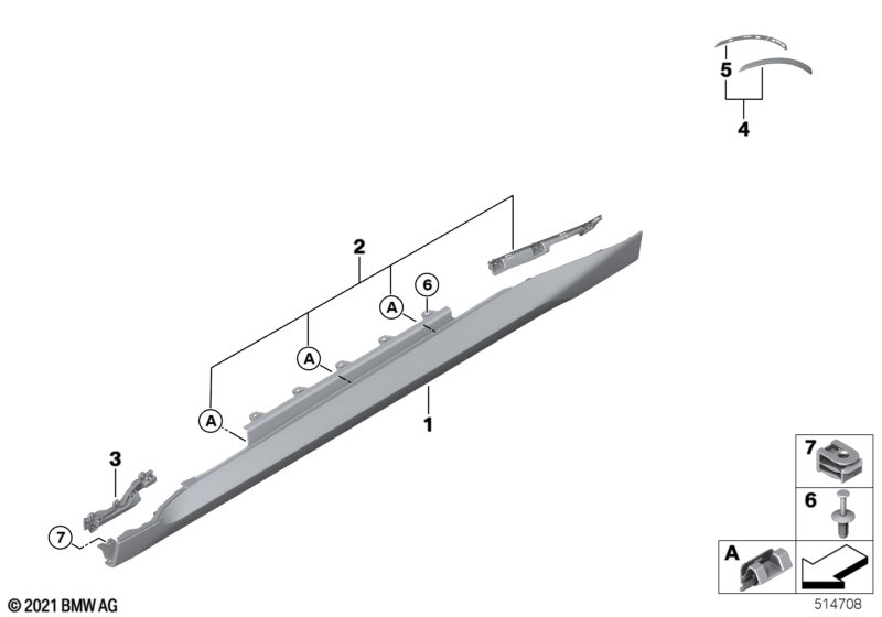 Накладка порог / арка колеса