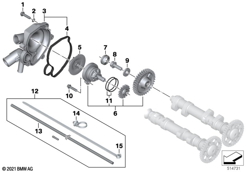 Насос охлаждающей жидкости