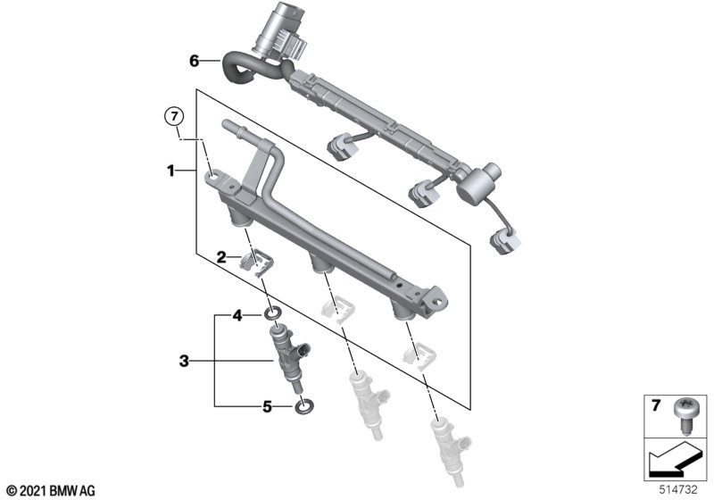 Low-pressure rail