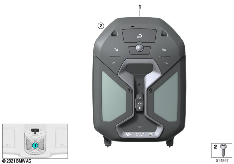Headliner control module