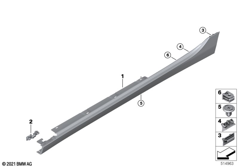 Накладка порог / арка колеса