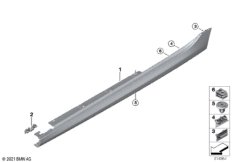 Накладка M порог / арка колеса