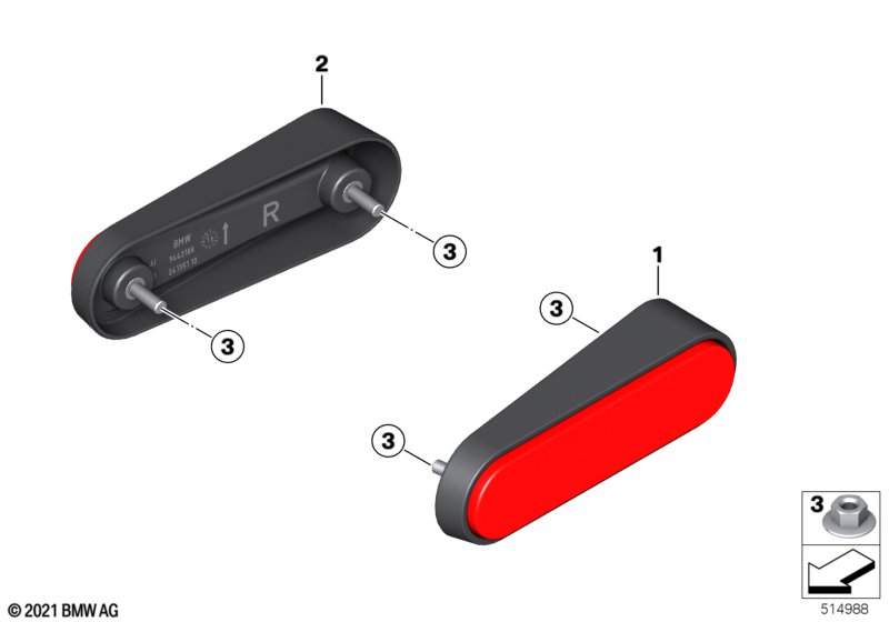 Световозвращатель задний