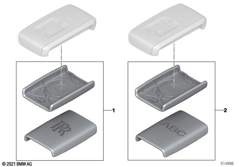 Персонализир. крышки корпусов ключей