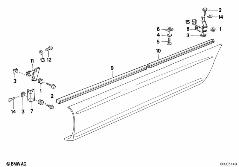 Накладка молдинга порога