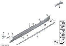 Накладка M порог / арка колеса