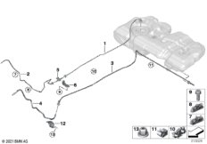 Топливопровод/ элементы крепления