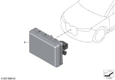 Передний радиолокац.датчик дальн.диапаз.