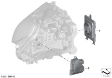 Детали электронного блока фары