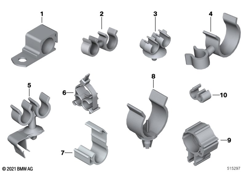 Держатели проводов, держатели шлангов