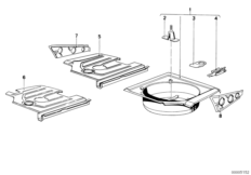 Пол багажника/боковые панели