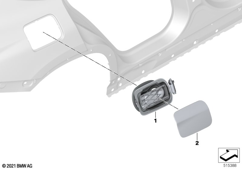 Заслонка заливного отверстия