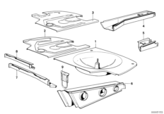 Пол багажника/боковые панели