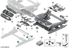 Каркас подушки переднего сиденья