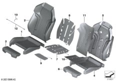 Сид.Пд, набивка и обивка спорт.сид.M